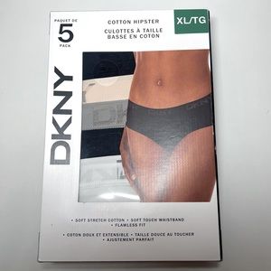 DKNY, Pack of 5, Cotton women’s underwear, Size XL, NWB